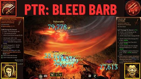 Diablo 4 Season 4 PTR Bleed Barbarian Pit Tier 60 Issues YouTube