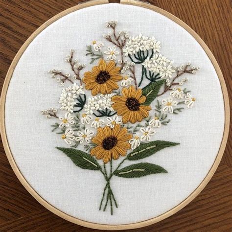 Beginner Easy Flower Embroidery Patterns