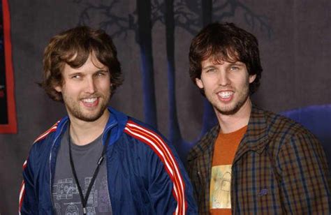 Actor Jon Heder With His Twin Brother Dan Zwillingsbruder Promis