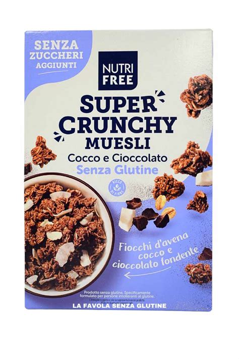 Super Crunchy Muesli Cocco E Cioccolato Senza Zuccheri Aggiunti Gr 300