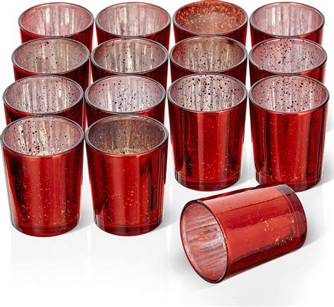 Amazon De Er Set Weihnachtsdeko Teelichthalter Glas Teelichtgl Ser