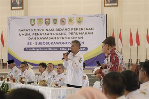 Bidang Pupr Pkp Se Subosukawonosraten Gelar Rakor Dan Sinkronisasi