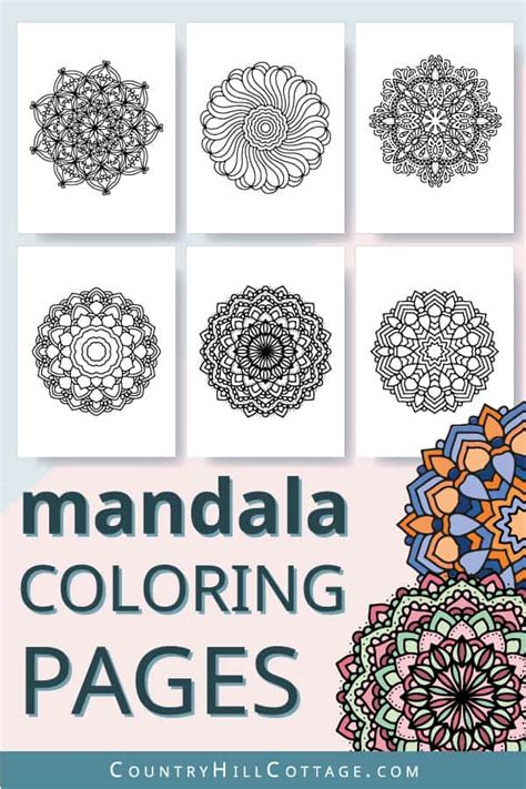 Flower Mandala Coloring Pages To Print | Best Flower Site