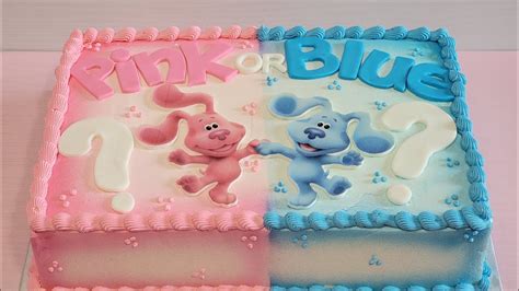 Blue S Clues Gender Reveal Cake YouTube