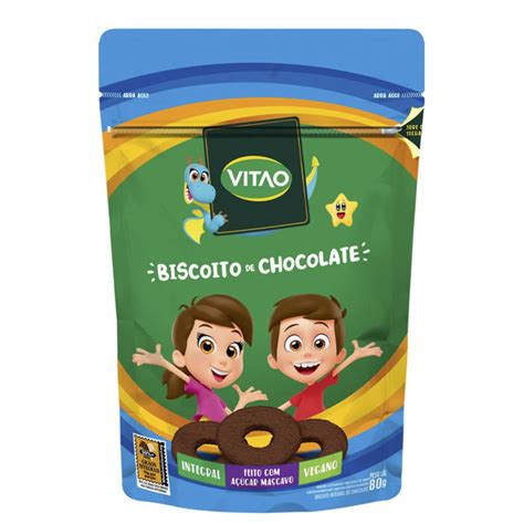 Biscoito de Chocolate Vitao 80g é aqui na Barcelos