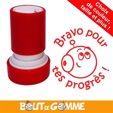 Tampons Bout de Gomme Bravo pour tes progrès Tampon Encreur