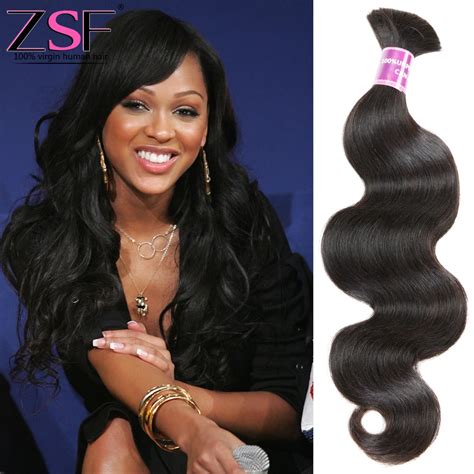 Human Braiding Hair Bulk Indian Virgin Body Wave Hair Indian Remy