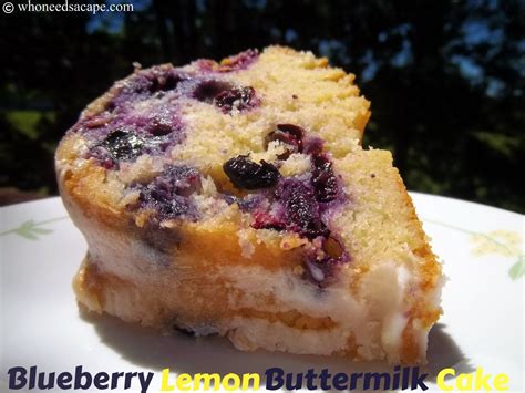 Blueberry Lemon Buttermilk Cake Who Needs A Cape