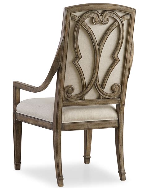 Hooker Furniture Solana 5291 75501 Host Chair With Upholstered Back And