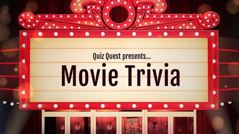 Movie Trivia 30 Questions From Various Genres And Eras YouTube