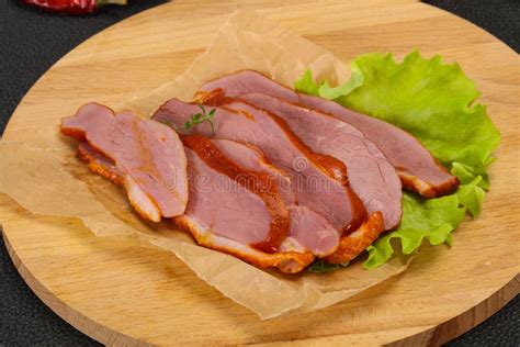 Sliced Smoked Duck Breast Served Salad Stock Photo Image Of Smoked