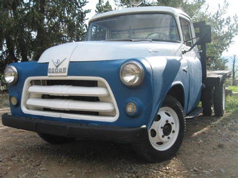 1956 Dodge C3 1 Ton Flatbedstakebed Pickup Truck Nice For Sale Photos Technical