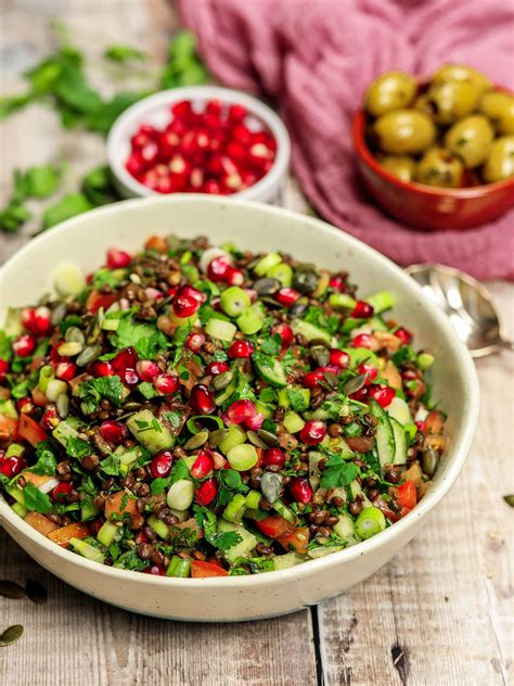 Puy Lentil Tabouleh Salad - Nadia's Healthy Kitchen