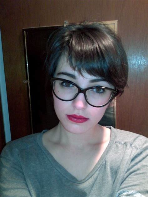 Pin By Drea S On Glasses In 2023 Cute Hairstyles For Short Hair Edgy Hair Pixie Hairstyles