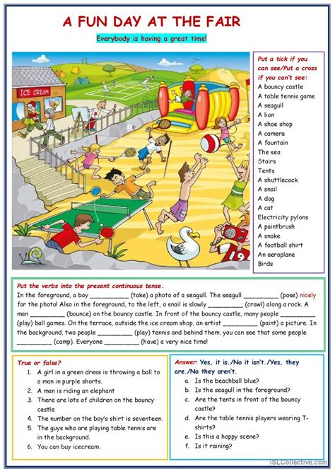 Picture Description Exercise Pictur English Esl Worksheets Pdf Doc