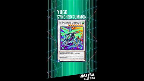 Yugioh Duel Links First Time Yugo Synchro Summon Hi Speedroid