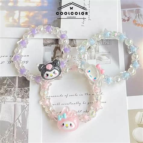 Jual Cod Gelang Sanrio Kuromi Melody Cinnamoroll Kartun Lucu Korea