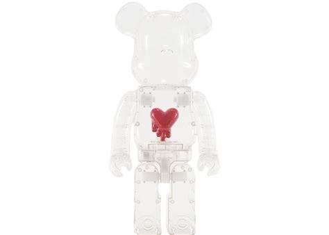 Bearbrick Emotionally Unavailable Red Heart 1000 Clear Emotionally