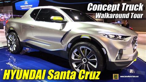 Hyundai Santa Cruz Crossover Truck Concept Exterior Walkaround 2015 Chicago Auto Show Youtube