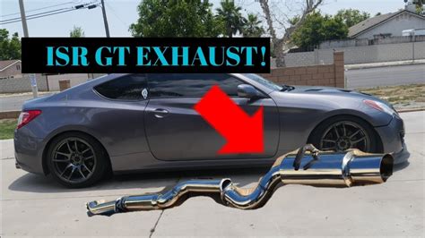 Isr Gt Single Exit Exhaust Install Genesis Coupe Youtube