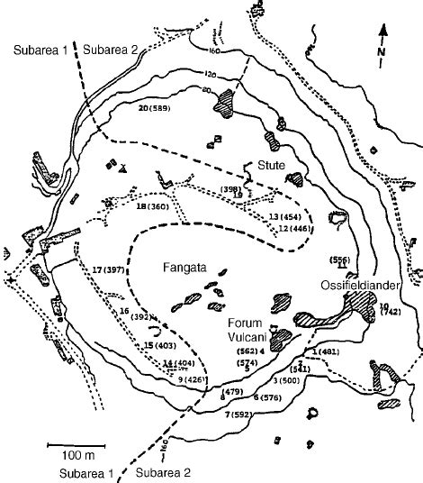 Map Of The Solfatara Co 2 Spring Pozzuoli Italy The Dotted Line