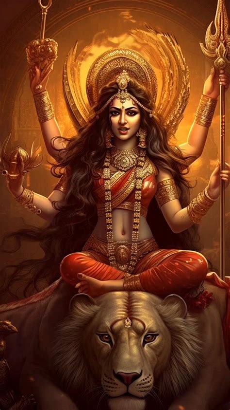 Pin By Yugal Pandit On Hindu Goddesses Hindu Art Durga God Artwork