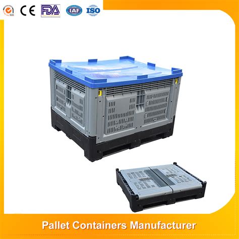 Heavy Duty Warehouse Large Bulk Storage Mesh Vented Plastic Pallet Box