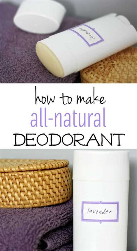 How To Make Your Own Deodorant Artofit