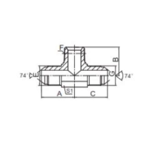 Ajnj Male Jic To Male Npt Hydraulic Tees China Supplier Topa