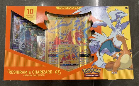 Pokemon Reshiram Charizard GX Tag Team Premium Collection Box Values