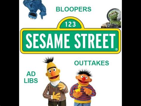 Sesame Street Bloopers, Ad-Libs and Outtakes - YouTube in 2022 | Sesame street, Bloopers, Ad libs