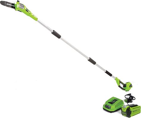 Greenworks 40v 8 Pole Saw 2 0ah Battery Gen 1 Power Pole Saws Patio Lawn