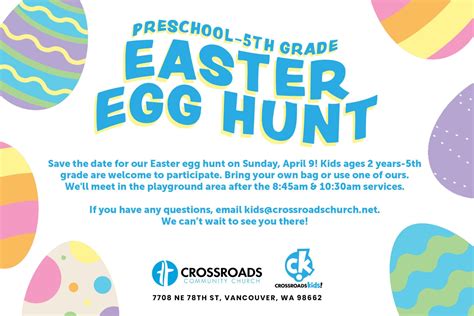 Easter Egg Hunt at Crossroads Community Church – Events