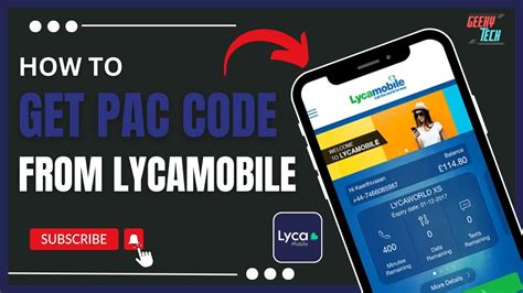 How To Get Pac Code From Lycamobile Youtube