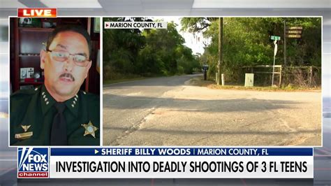 Marion County Sheriff Billy Woods Says Arrest Imminent In 3 Teen Deaths Fox News Video