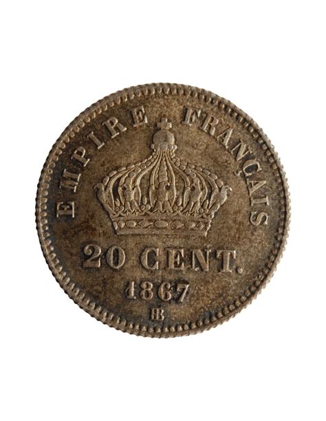 Centimes Napoleon Iii Bb Strasbourg Argent Sup Suffren