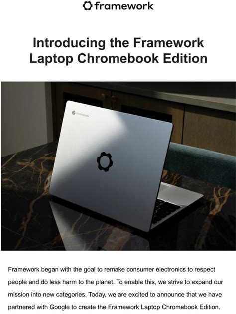 Framework Introducing The Framework Laptop Chromebook Edition Milled