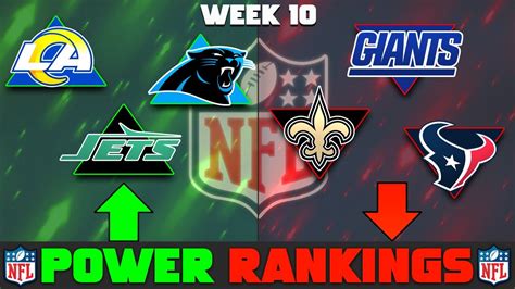 Nfl Week 10 Power Rankings Youtube