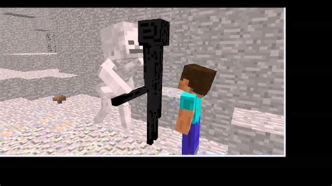 Mutant Skeleton Vs Mutant Enderman Animation Youtube