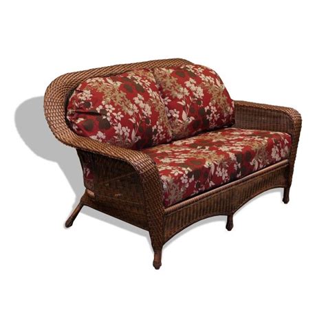 Tortuga Outdoor Lexington Wicker Outdoor Loveseat Cushion(S) and ...