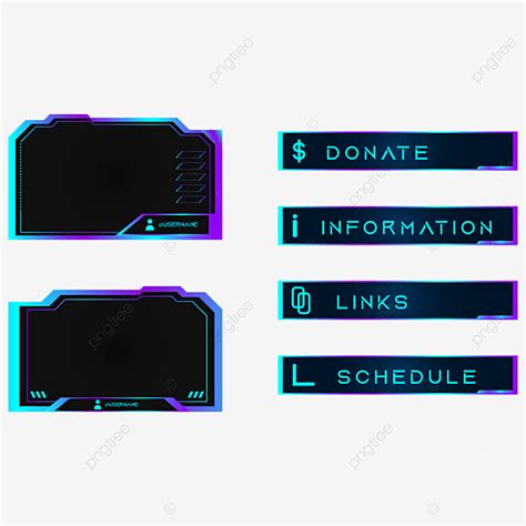 Twitch Stream Panels Vector Hd Png Images Twitch Stream Panel Design