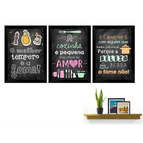 Quadro Decorativos Para Cozinha Frase O Melhor Tempero Amor Beleza