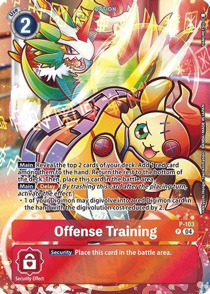 Offense Training Starter Deck 19 Exclusive Digimon Promotion Cards Digimon Card Game