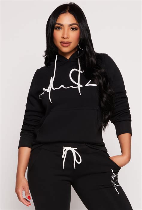 Heartbeat Graphic Pullover Hoodie