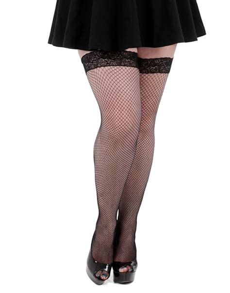 Pamela Mann Fishnet Lace Top Hold Ups The Tight Spot Hold Ups Lace