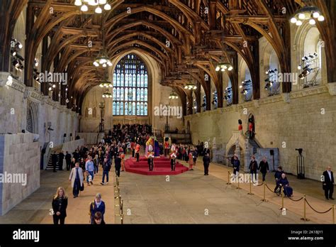 Queen Elizabeth II Lying In State At Westminster Hall Stock Photo Alamy