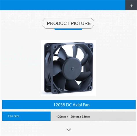 Dc 120x120x38mm 12038 Ip55 Ip68 Waterproof 100cfm 120mm Cooling Fan Products From Zhaoqing Sheng