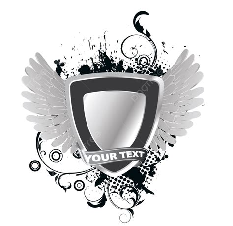 Wing Shield Vector Png Images Vector Shield With Wings Wings Art Abstract Png Image For Free