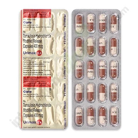 Buy Tamsulosin 04mg Capsules Online Idm