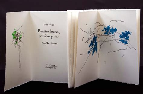 Premières brumes premières pluies Livres d artiste Jean Marc Brunet